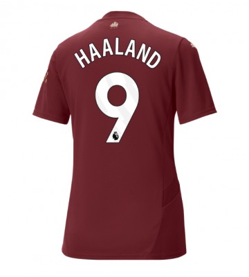 Manchester City Erling Haaland #9 Tercera Equipación Mujer 2024-25 Manga Corta